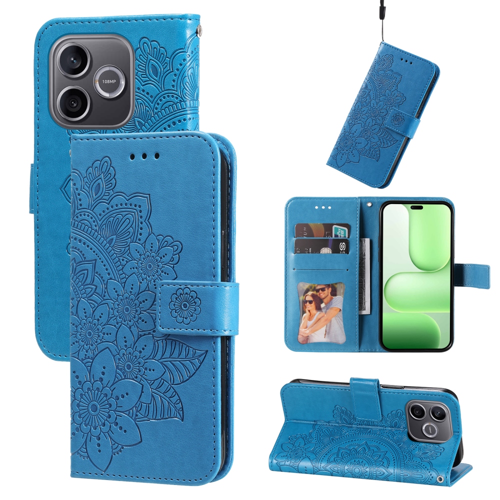 Mandala knížkové pouzdro na Honor 600 Lite 5G - modré