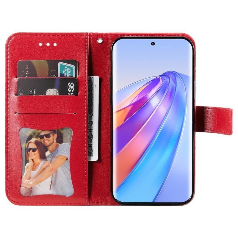 Mandala knížkové pouzdro na Honor Magic 5 Lite 5G - červené