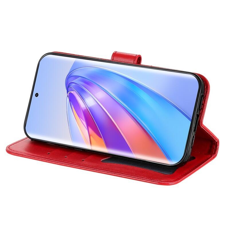 Mandala knížkové pouzdro na Honor Magic 5 Lite 5G - červené