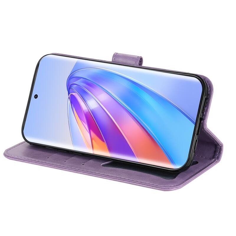 Mandala knížkové pouzdro na Honor Magic 5 Lite 5G - fialové
