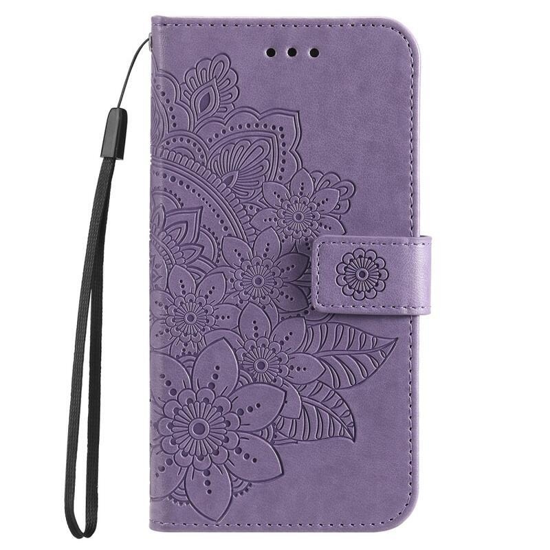 Mandala knížkové pouzdro na Honor Magic 5 Lite 5G - fialové