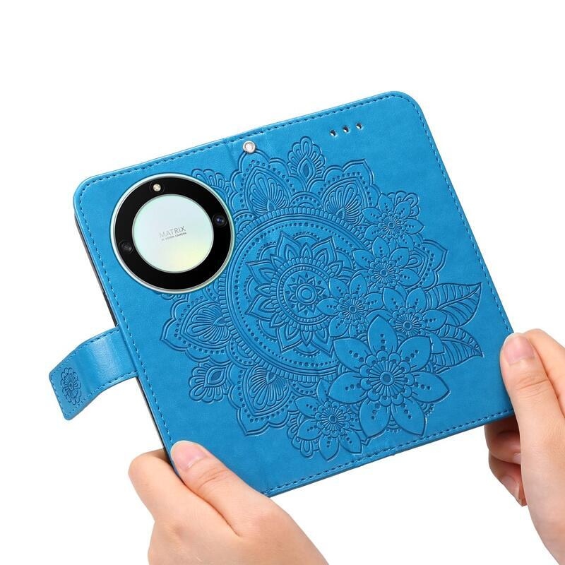 Mandala knížkové pouzdro na Honor Magic 5 Lite 5G - modré