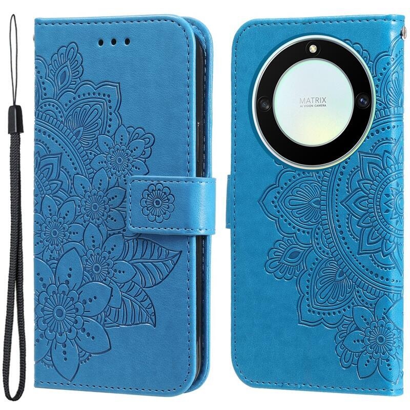 Mandala knížkové pouzdro na Honor Magic 5 Lite 5G - modré