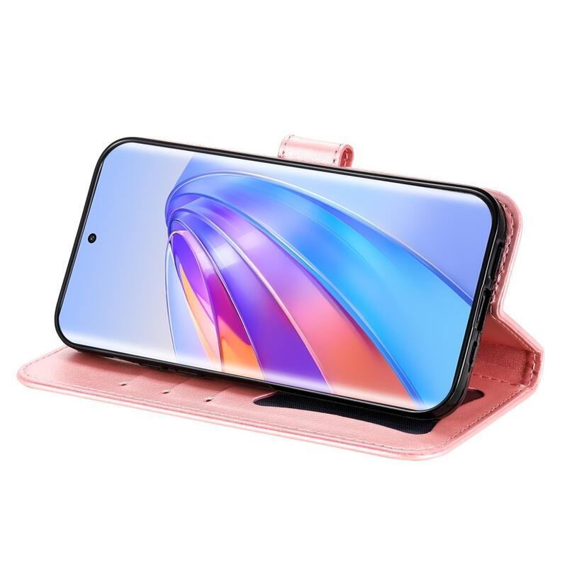 Mandala knížkové pouzdro na Honor Magic 5 Lite 5G - růžové