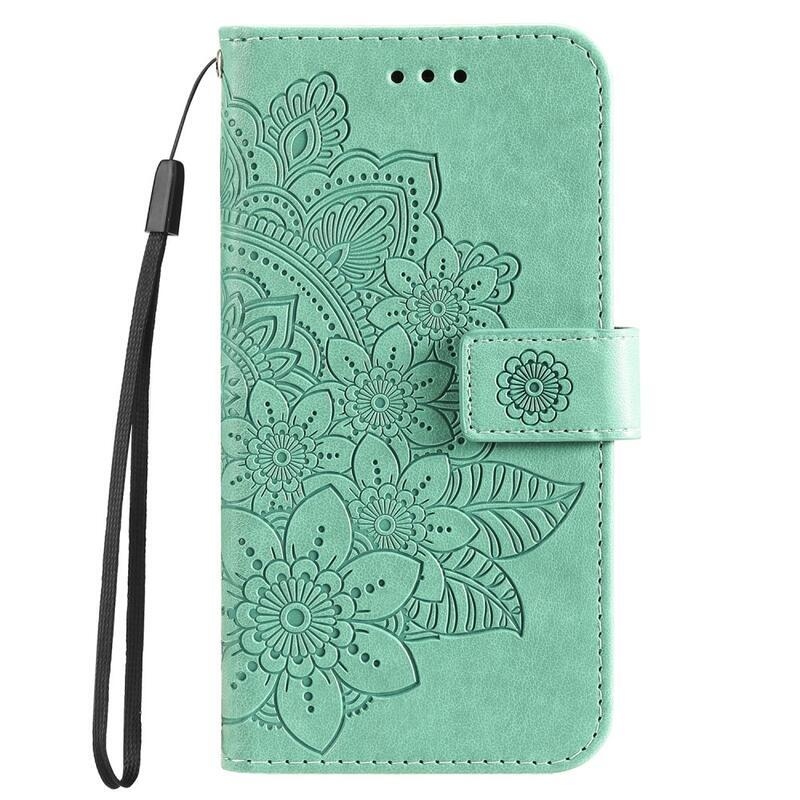 Mandala knížkové pouzdro na Honor Magic 5 Lite 5G - zelené