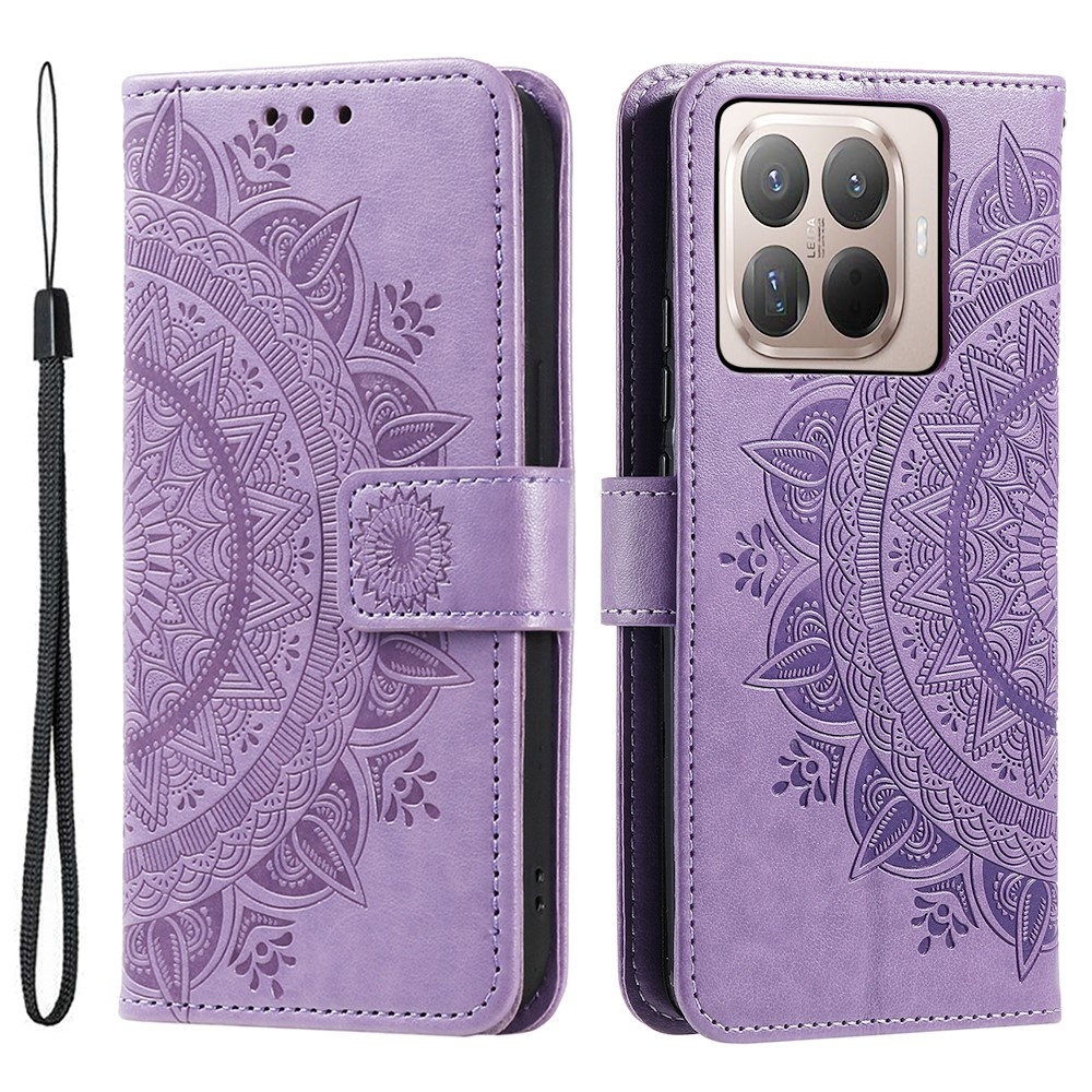 Mandala knížkové pouzdro na mobil Xiaomi 17T - fialové