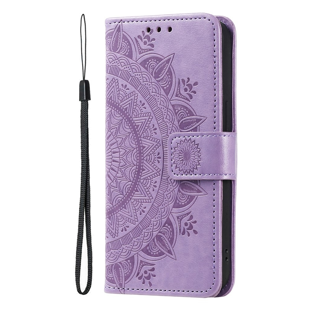 Mandala knížkové pouzdro na mobil Xiaomi 17T - fialové