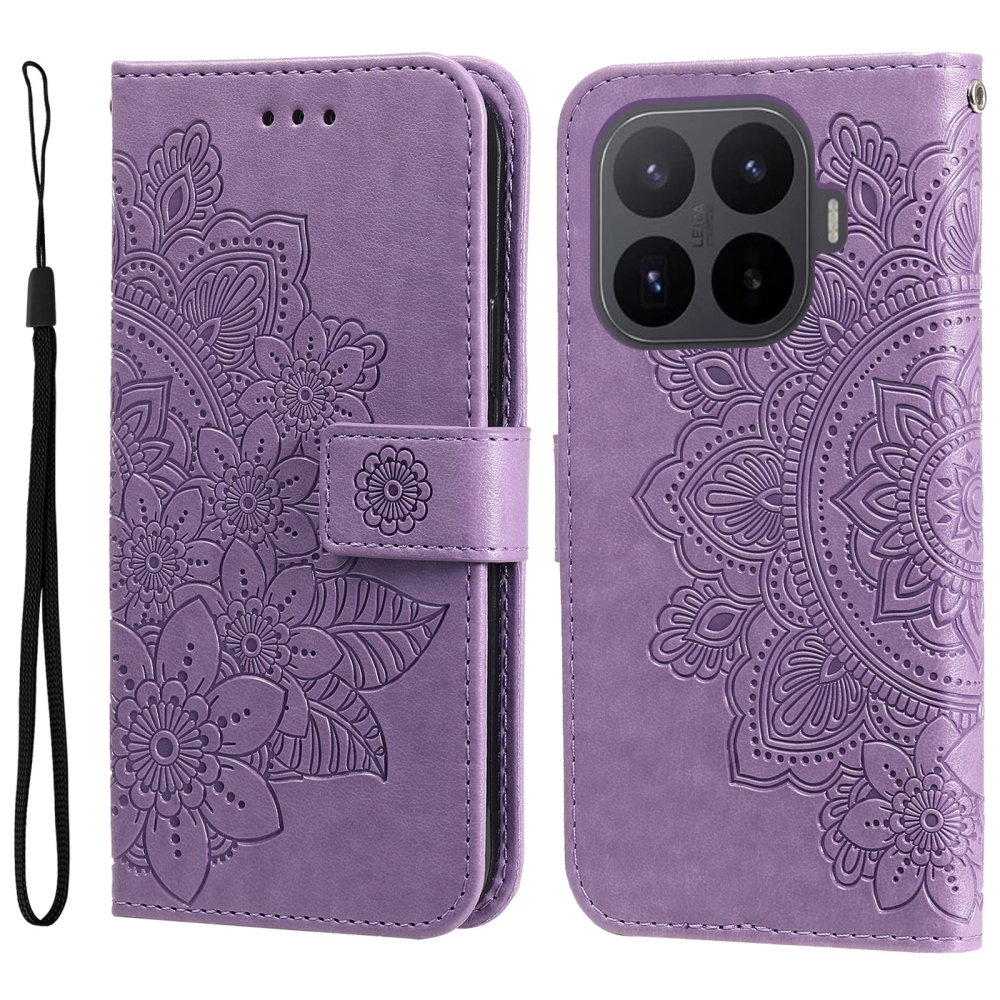 Mandala knížkové pouzdro na mobil Xiaomi 17T - fialové