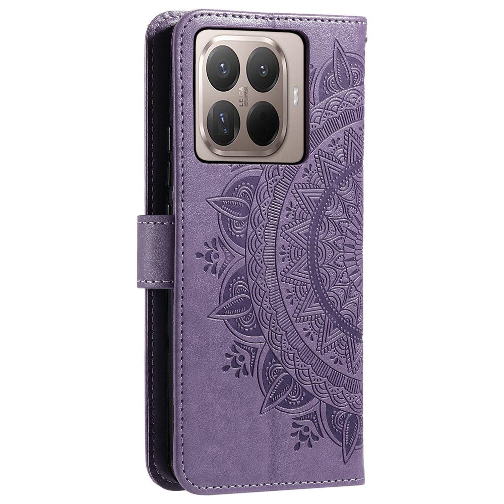 Mandala knížkové pouzdro na mobil Xiaomi 17T - fialové