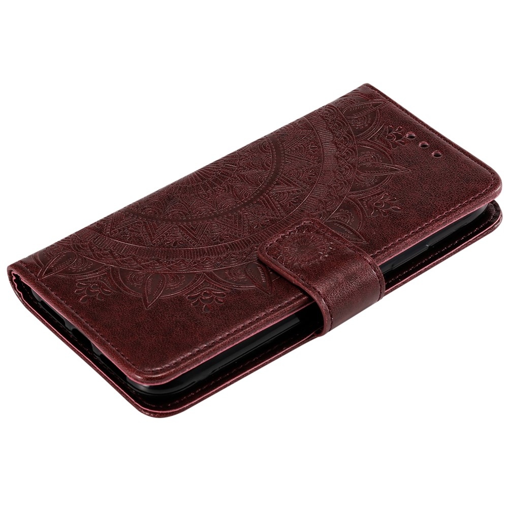 Mandala knížkové pouzdro na mobil Xiaomi 17T - hnědé
