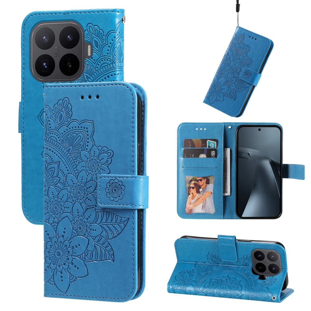 Mandala knížkové pouzdro na mobil Xiaomi 17T - modré