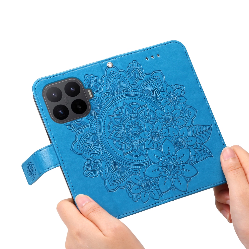 Mandala knížkové pouzdro na mobil Xiaomi 17T - modré