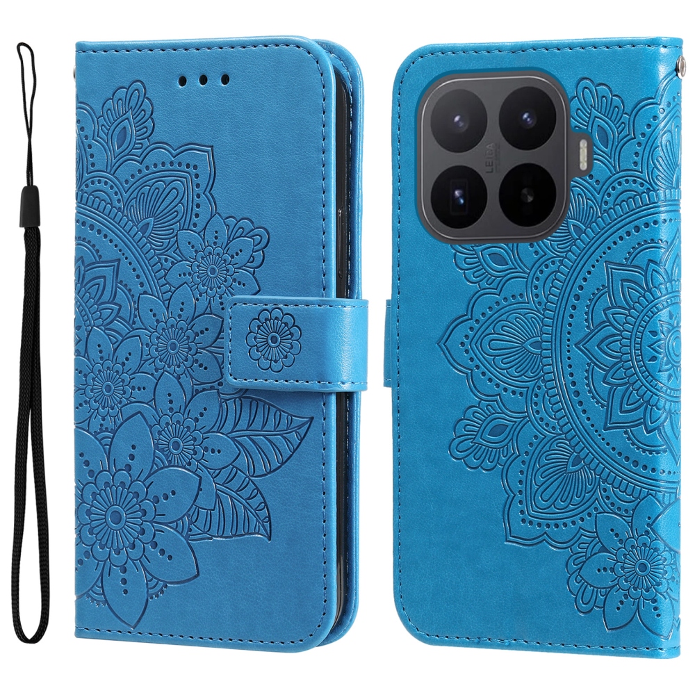 Mandala knížkové pouzdro na mobil Xiaomi 17T - modré