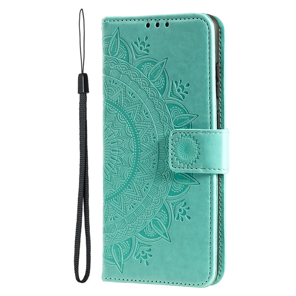 Mandala knížkové pouzdro na mobil Xiaomi 17T - modrozelené