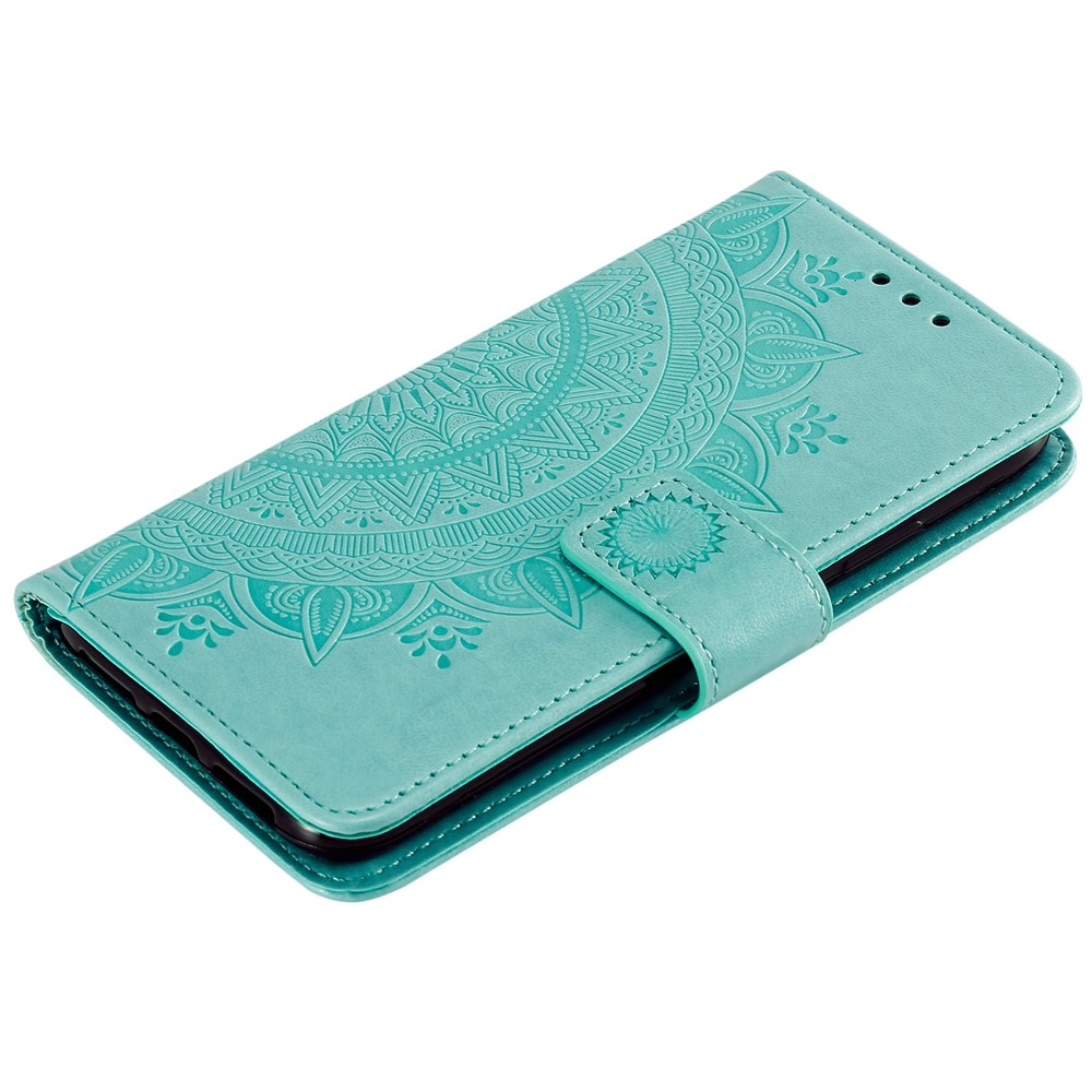Mandala knížkové pouzdro na mobil Xiaomi 17T - modrozelené