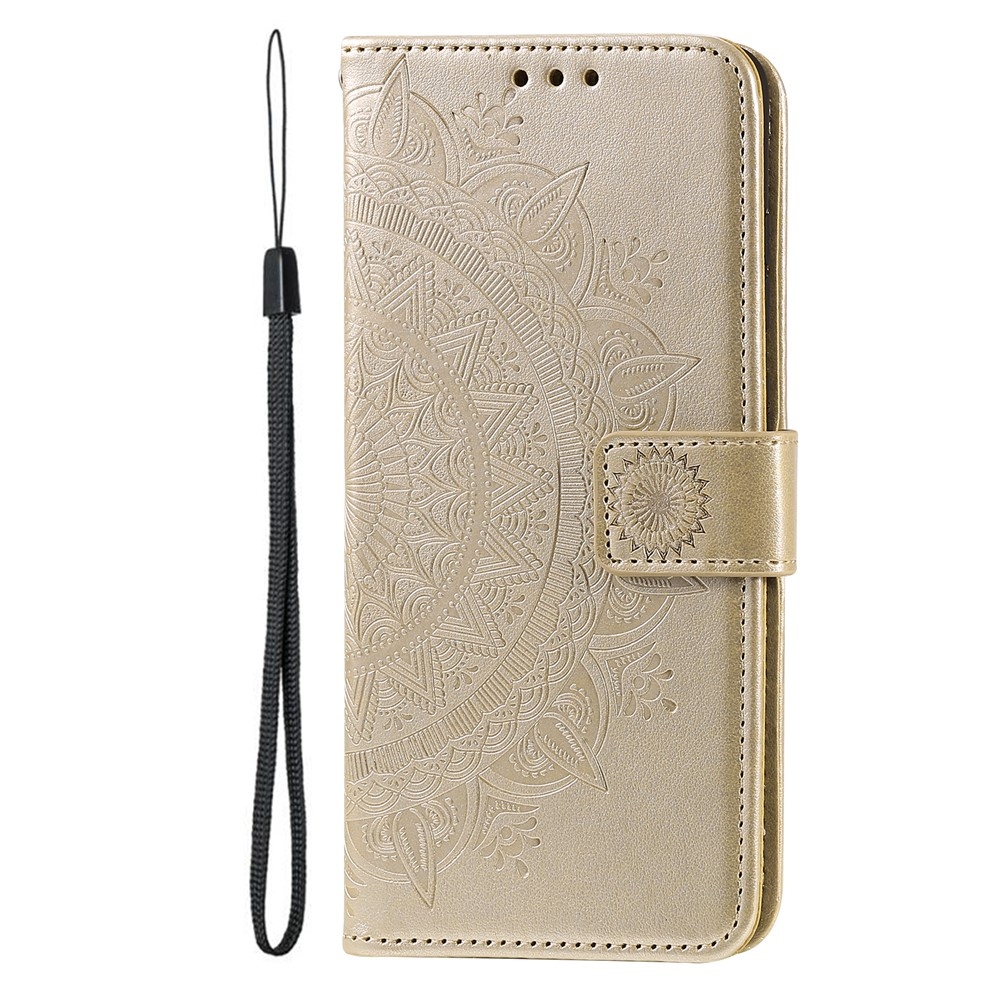 Mandala knížkové pouzdro na mobil Xiaomi 17T Pro - zlaté