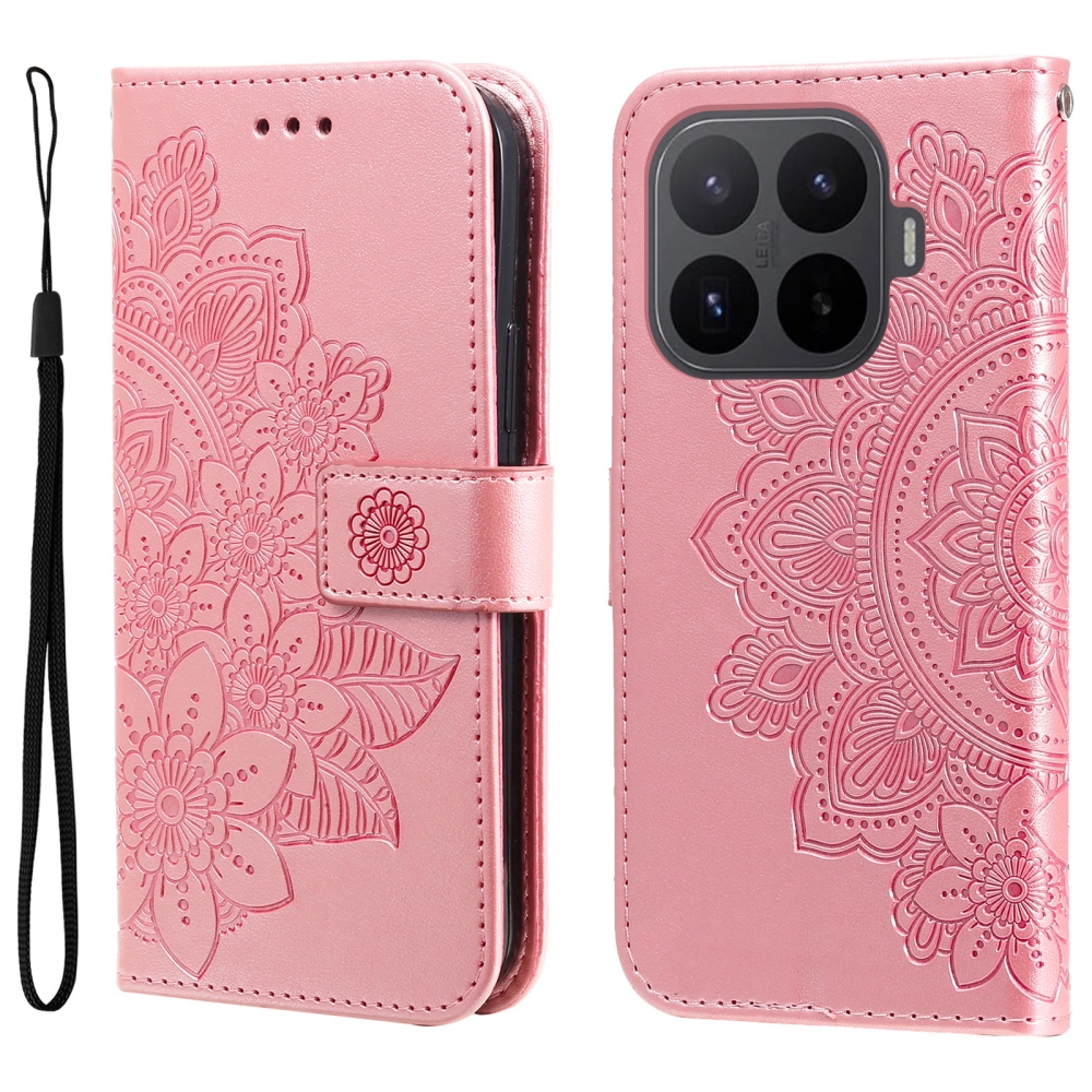 Mandala knížkové pouzdro na mobil Xiaomi 17T - růžové