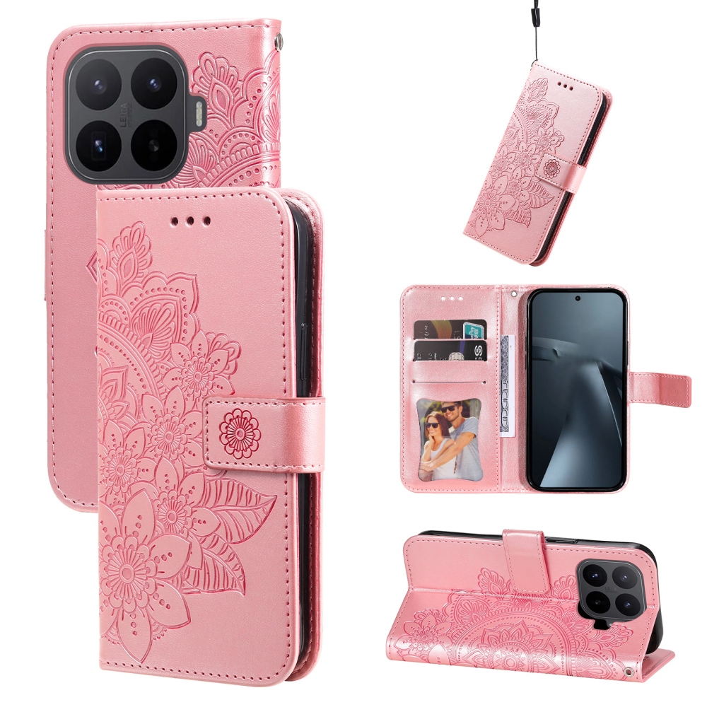Mandala knížkové pouzdro na mobil Xiaomi 17T - růžové