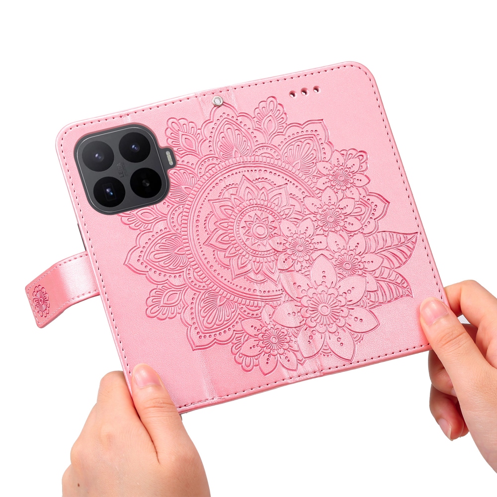 Mandala knížkové pouzdro na mobil Xiaomi 17T - růžové