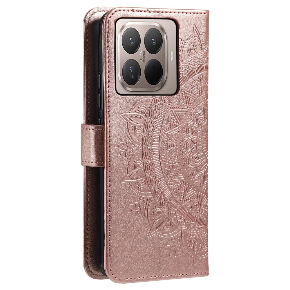 Mandala knížkové pouzdro na mobil Xiaomi 17T - růžovozlaté