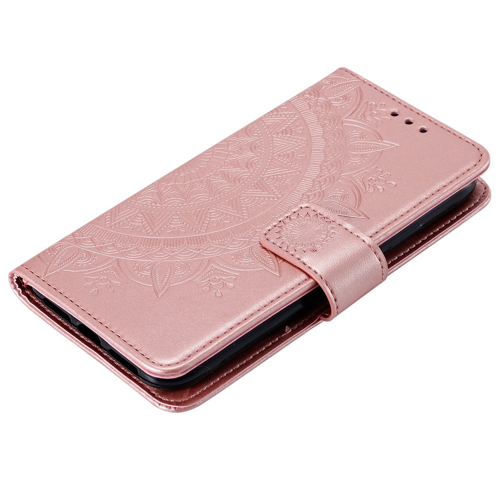 Mandala knížkové pouzdro na mobil Xiaomi 17T - růžovozlaté