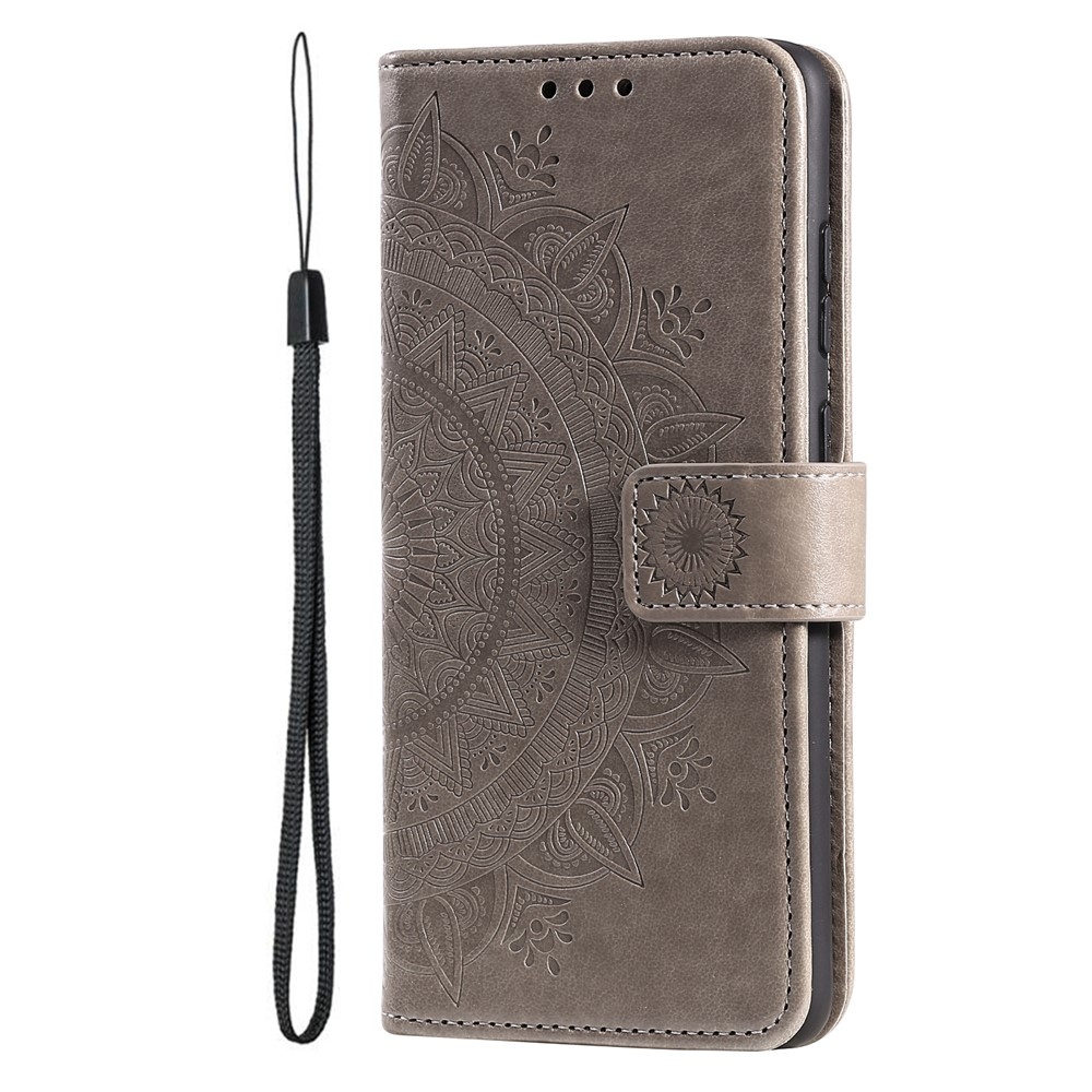 Mandala knížkové pouzdro na mobil Xiaomi 17T - šedé