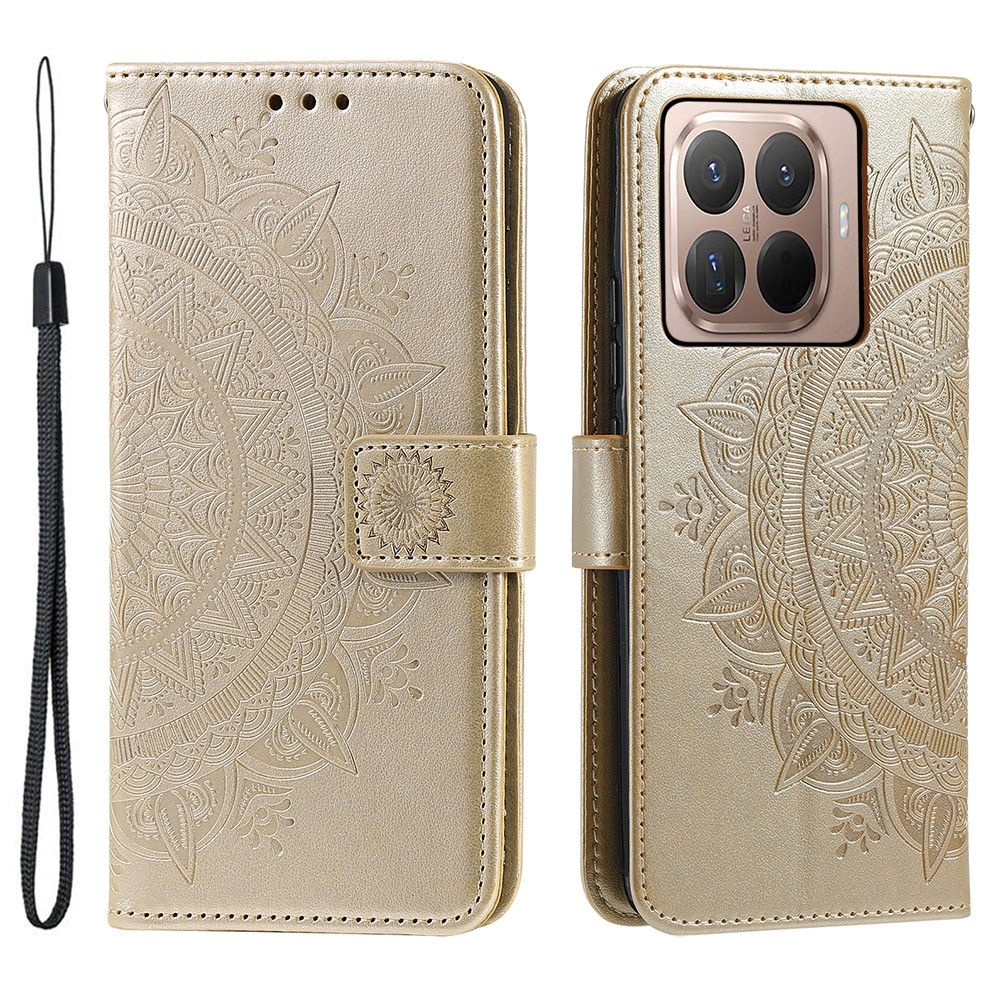 Mandala knížkové pouzdro na mobil Xiaomi 17T - zlaté