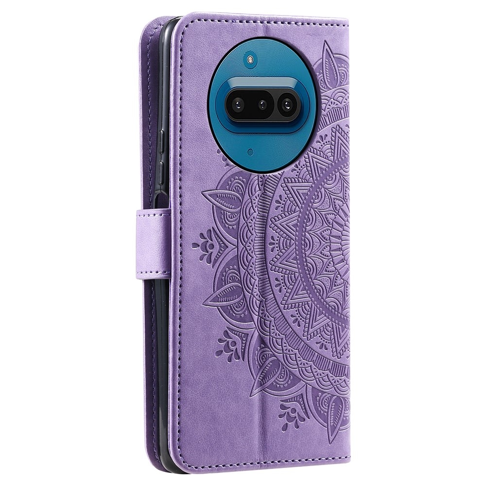 Mandala knížkové pouzdro na Nothing Phone (3a) - fialové
