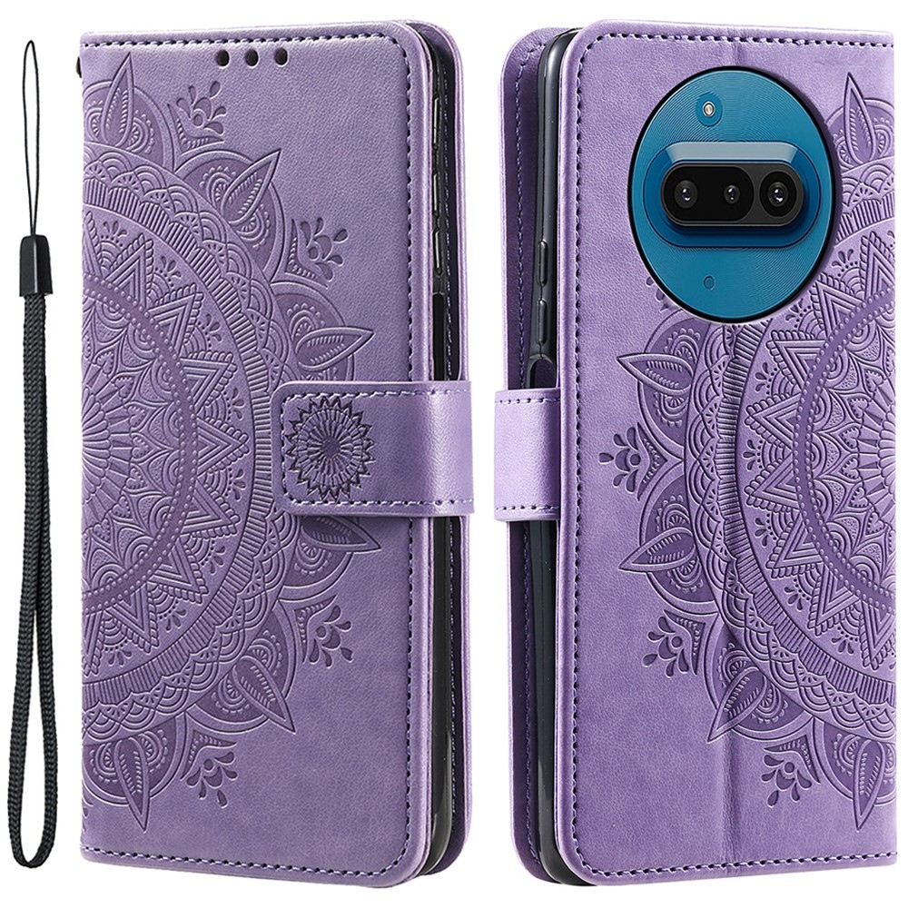 Mandala knížkové pouzdro na Nothing Phone (3a) - fialové