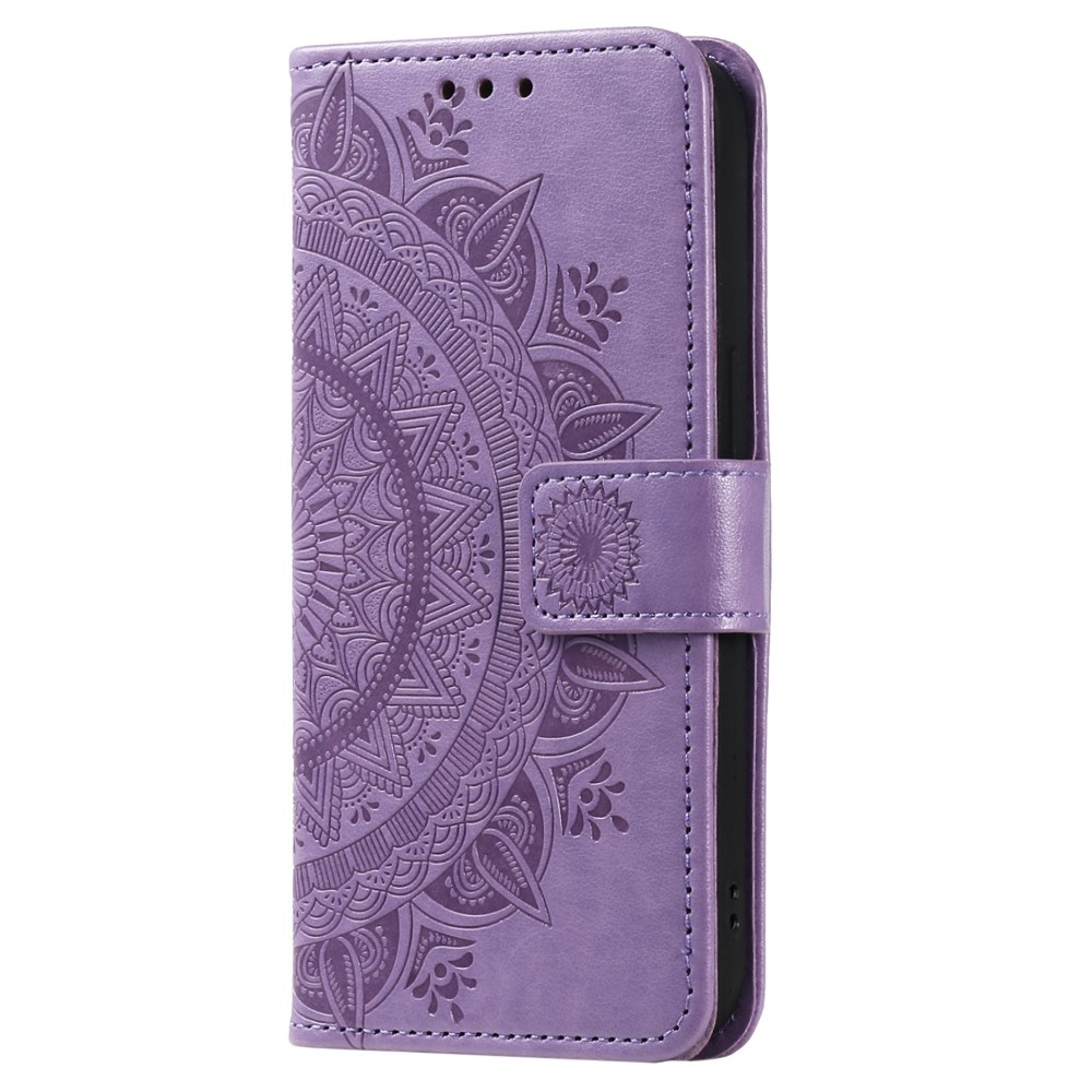 Mandala knížkové pouzdro na Nothing Phone (3a) - fialové