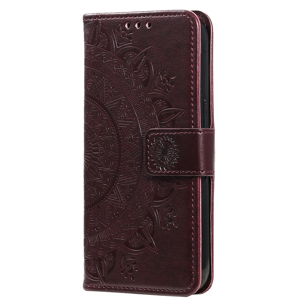 Mandala knížkové pouzdro na Nothing Phone (3a) - hnědé