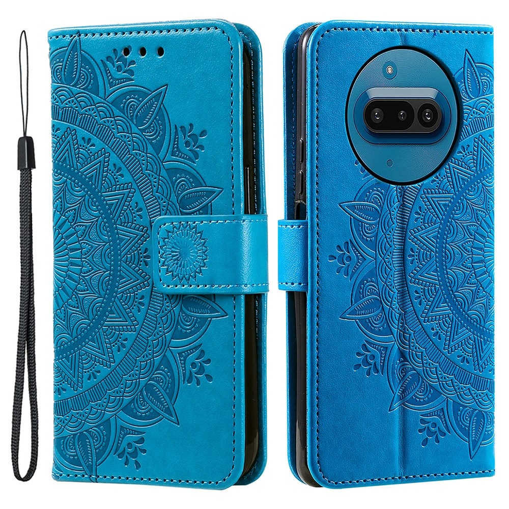 Mandala knížkové pouzdro na Nothing Phone (3a) - modré