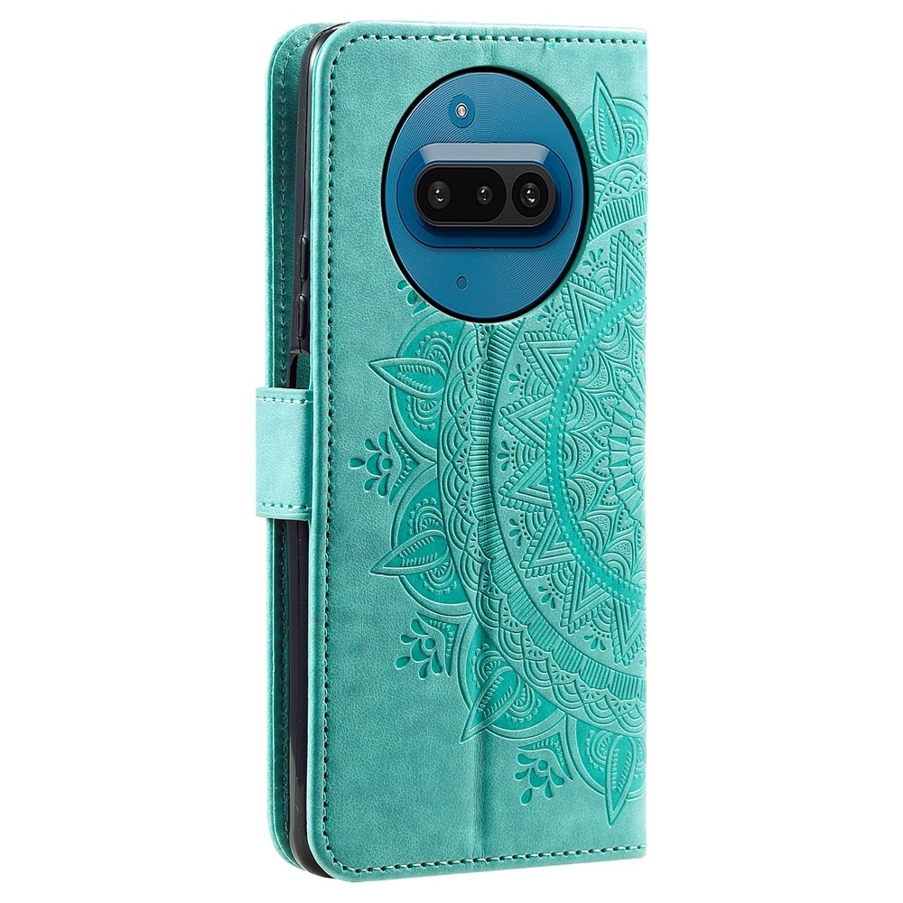 Mandala knížkové pouzdro na Nothing Phone (3a) - modrozelené