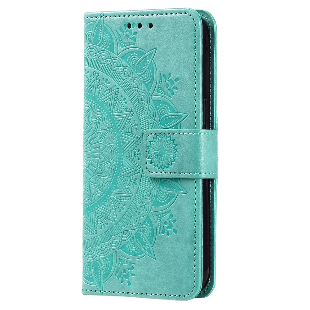 Mandala knížkové pouzdro na Nothing Phone (3a) - modrozelené