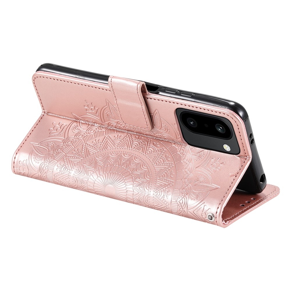 Mandala knížkové pouzdro na OnePlus 15R 5G - růžovozlaté