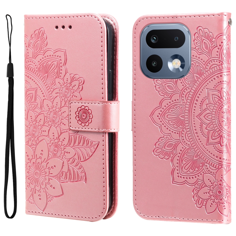 Mandala knížkové pouzdro na Realme 16 Pro 5G - růžové