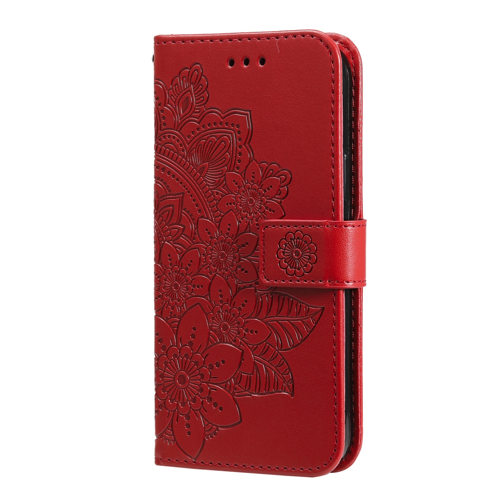 Mandala knížkové pouzdro na Samsung Galaxy S26 FE - červené