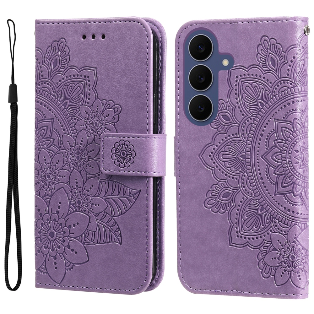 Mandala knížkové pouzdro na Samsung Galaxy S26 FE - fialové