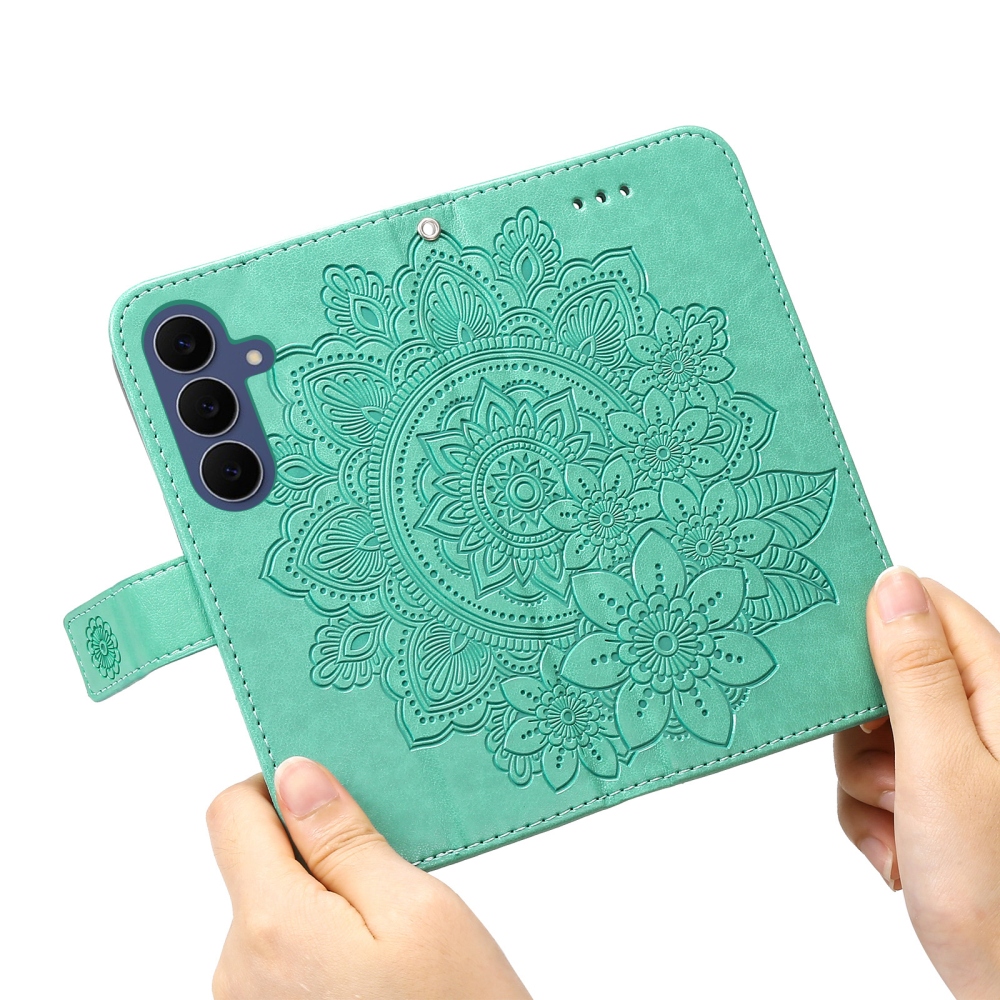 Mandala knížkové pouzdro na Samsung Galaxy S26 FE - modrozelené