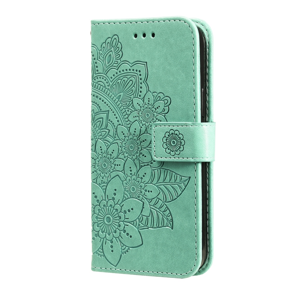 Mandala knížkové pouzdro na Samsung Galaxy S26 FE - modrozelené