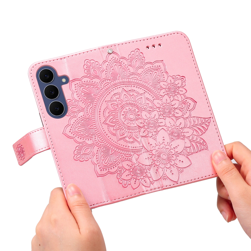 Mandala knížkové pouzdro na Samsung Galaxy S26 FE - růžové