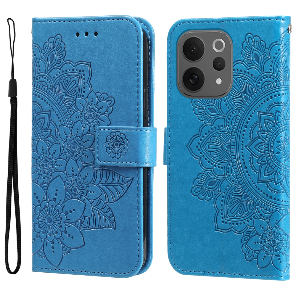Mandala knížkové pouzdro na Vivo V70 5G - modré