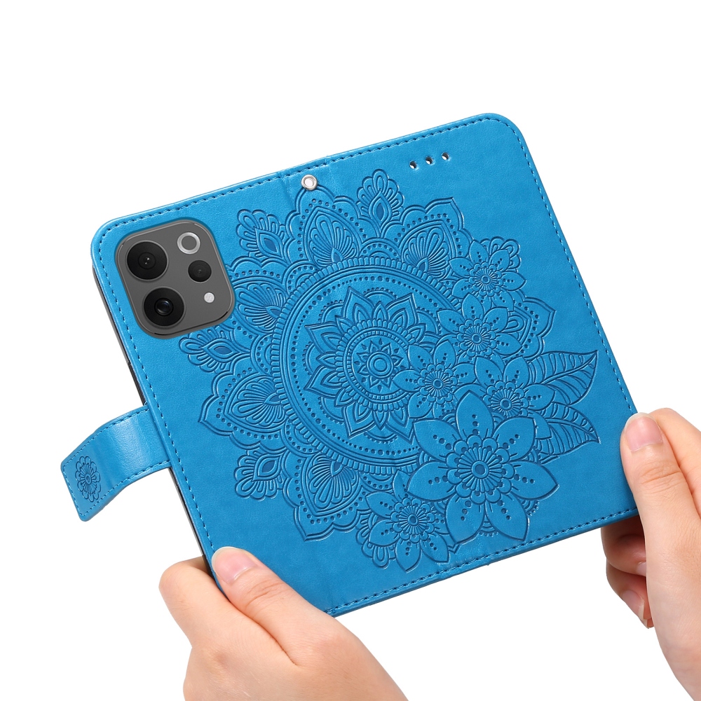 Mandala knížkové pouzdro na Vivo V70 5G - modré