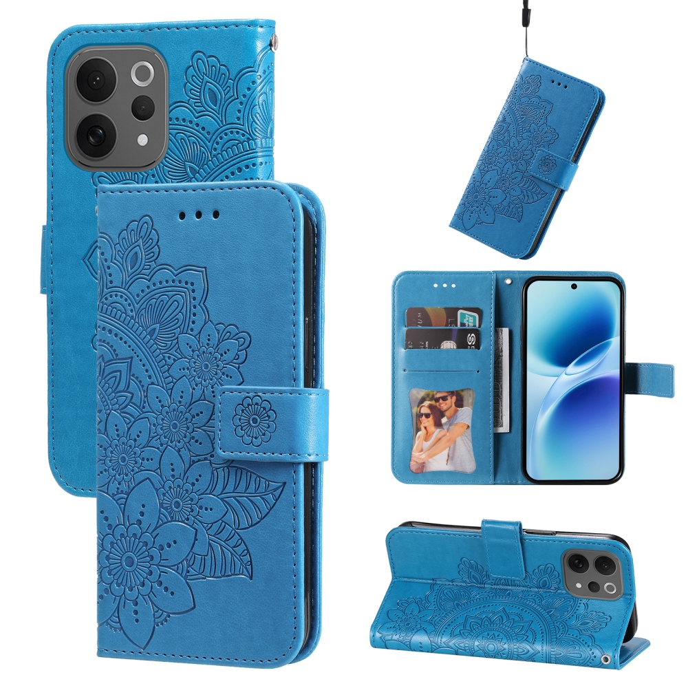 Mandala knížkové pouzdro na Vivo V70 5G - modré