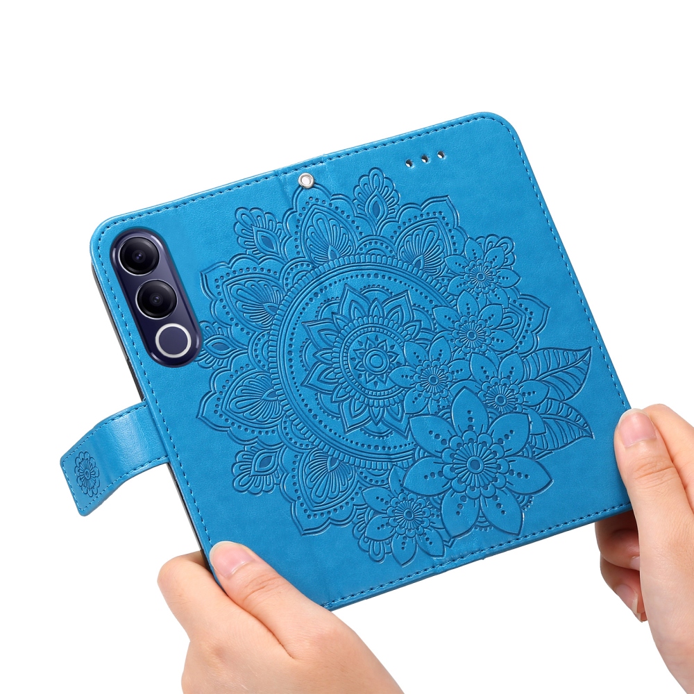 Mandala knížkové pouzdro na Vivo V70 FE 5G - modré