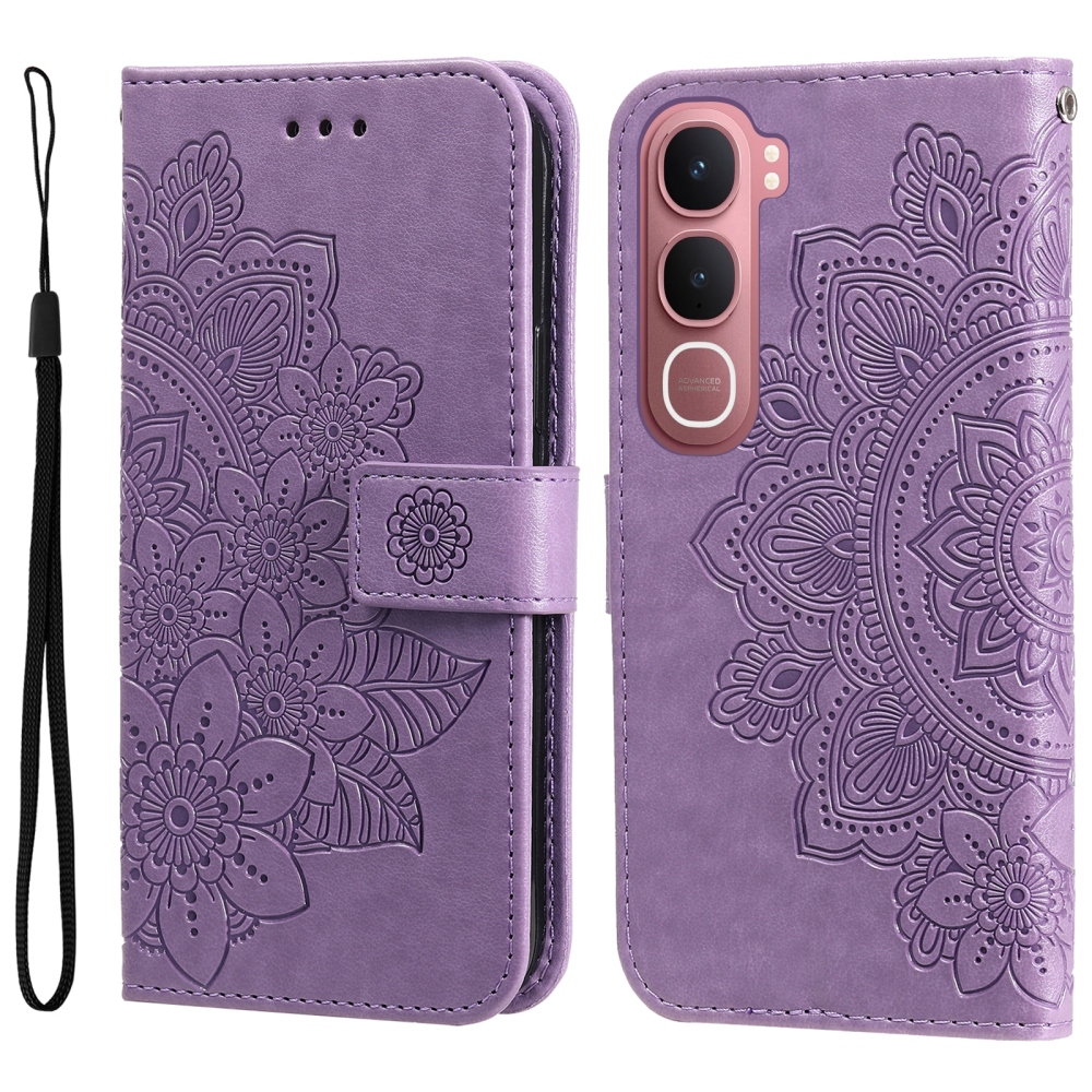 Mandala knížkové pouzdro na Vivo Y21d/Vivo Y31 5G - fialové