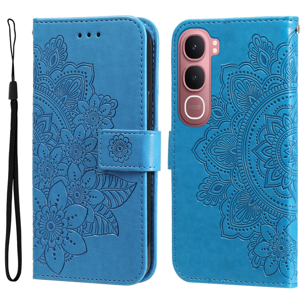 Mandala knížkové pouzdro na Vivo Y21d/Vivo Y31 5G - modré