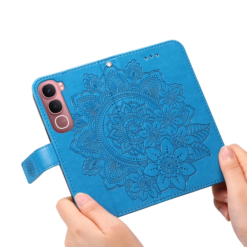 Mandala knížkové pouzdro na Vivo Y21d/Vivo Y31 5G - modré