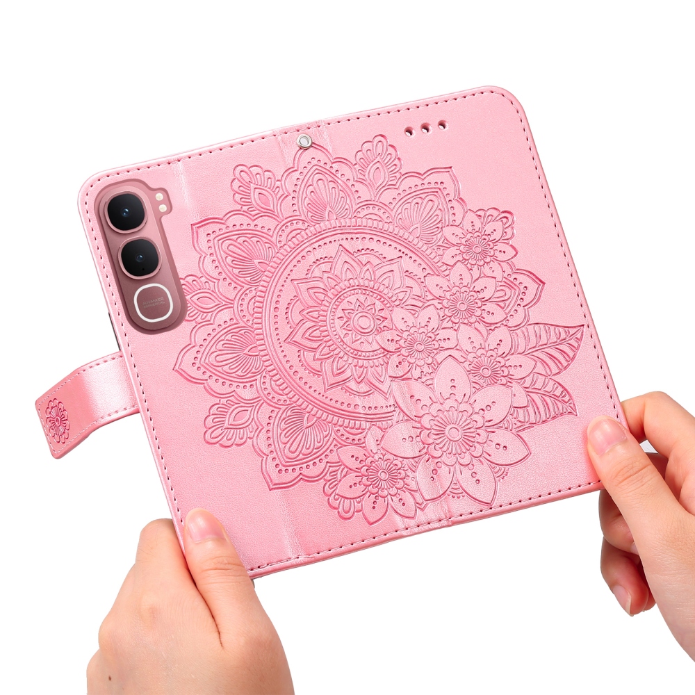 Mandala knížkové pouzdro na Vivo Y21d/Vivo Y31 5G - růžové