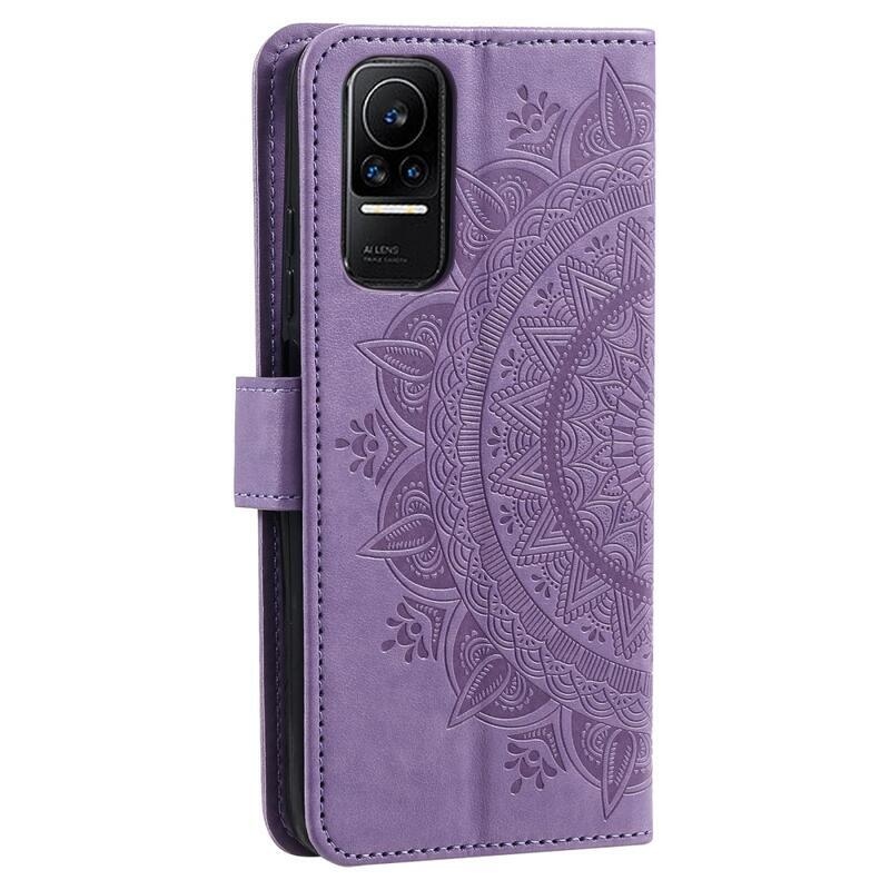 Mandala knížkové pouzdro na Xiaomi 13 Lite - fialové